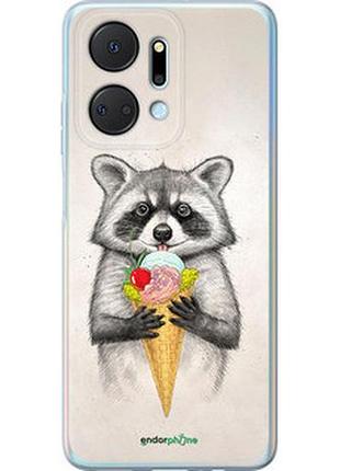Чохол на huawei honor x7a єнотик з морозивом "4602u-2981-2448"