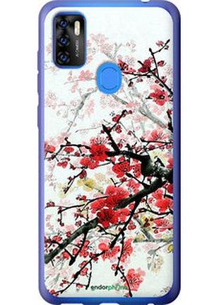 Чехол на zte blade a7s 2020 цветущий куст "831u-2454-2448"