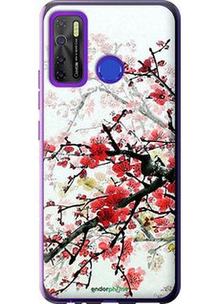 Чохол на tecno camon 15 квітучий кущ "831u-2405-2448"