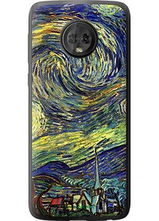 Чехол на motorola moto g6 винсент ван гог. звёздная ночь "163u-982-2448"