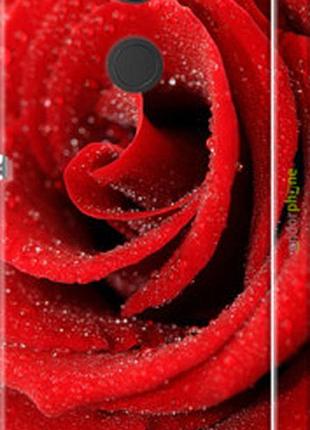 Чехол на sony xperia xa2 h4113 красная роза "529m-1357-2448"
