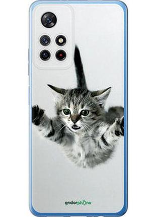 Чехол на xiaomi redmi note 11 5g летящий котёнок "2322u-3849-2448"