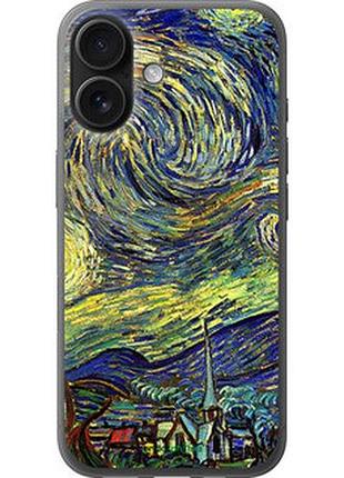 Чехол на iphone 16 винсент ван гог. звёздная ночь "163u-3709-2448"