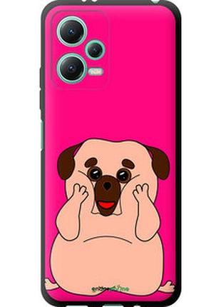 Чехол на xiaomi redmi note 12 5g весёлый мопс "4908b-2934-2448"