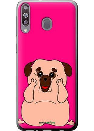 Чехол на samsung galaxy m30 весёлый мопс "4908t-1682-2448"