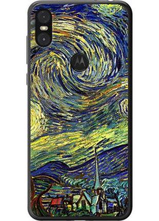 Чохол на motorola one вінсент ван гог. зоряна ніч "163t-1589-2448"