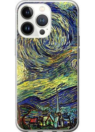 Чехол на iphone 13 pro винсент ван гог. звёздная ночь "163t-2372-2448"