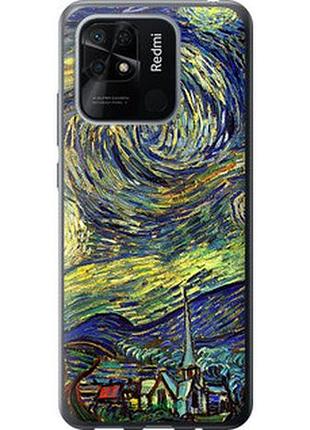 Чохол на xiaomi redmi 10c вінсент ван гог. зоряна ніч "163u-2591-2448"