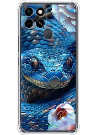 Чехол на infinix smart 6 blue snake "6079sp-2758-2448"