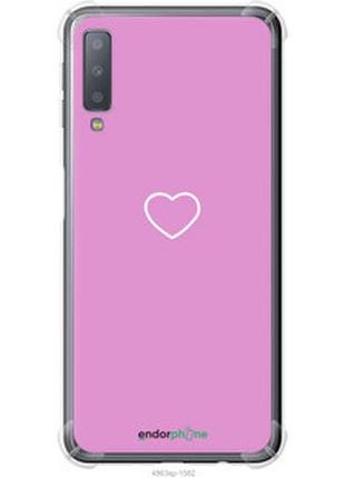 Чехол на samsung galaxy a7 (2018) a750f сердце 2 "4863sp-1582-2448"