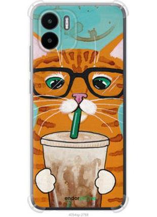 Чехол на xiaomi redmi a1 зеленоглазый кот в очках "4054sp-2768-2448"