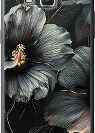 Чохол на samsung galaxy grand prime ve g531h чорні квіти "6031t-212-2448"