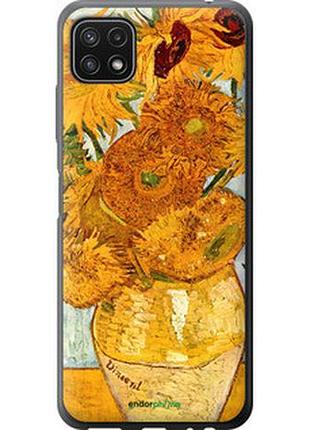 Чехол на samsung galaxy a22 5g a226b винсент ван гог. подсолнухи "162u-2581-2448"