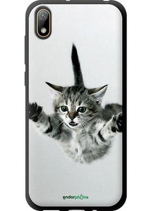 Чехол на huawei y5 2019 летящий котёнок "2322b-1695-2448"