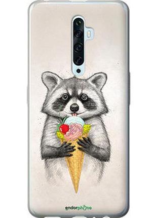 Чохол на oppo reno 2z єнотик з морозивом "4602u-1867-2448"