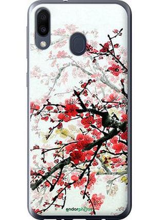 Чехол на samsung galaxy m20 цветущий куст "831t-1660-2448"
