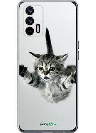 Чехол на realme gt 5g летящий котёнок "2322u-3338-2448"
