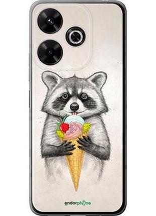 Чехол на xiaomi redmi note 13r 5g енотик с мороженым "4602u-3797-2448"