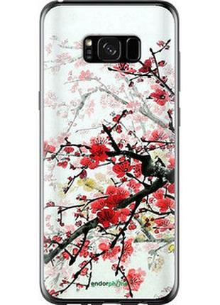 Чехол на samsung galaxy s8 plus цветущий куст "831t-817-2448"