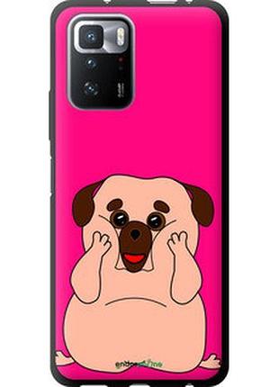 Чехол на xiaomi poco x3 gt весёлый мопс "4908b-2511-2448"