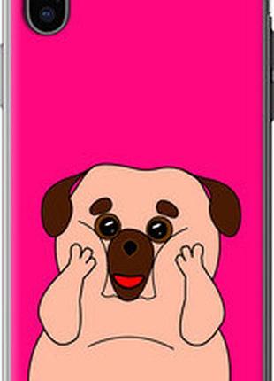 Чохол на iphone x веселий мопс "4908u-1050-2448"