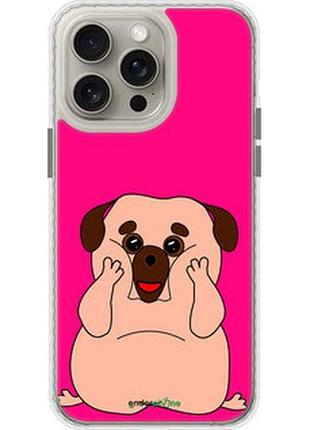Чохол на iphone 15 pro max веселий мопс "4908pm-3098-2448"