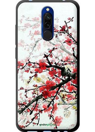 Чехол на xiaomi redmi 8 цветущий куст "831b-1806-2448"