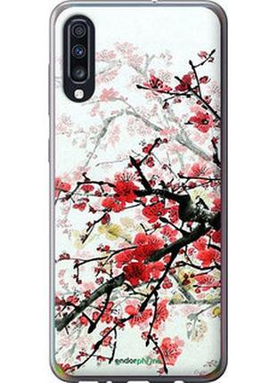 Чехол на samsung galaxy a70 2019 a705f цветущий куст "831t-1675-2448"