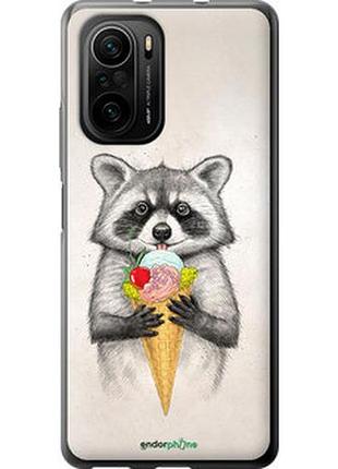 Чохол на xiaomi poco f3 єнотик з морозивом "4602u-2280-2448"