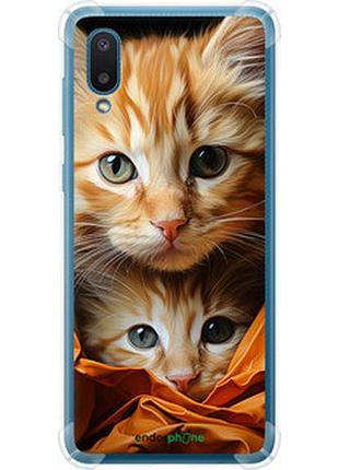 Чехол на samsung galaxy a02 a022g котики 2 "5664sp-2260-2448"