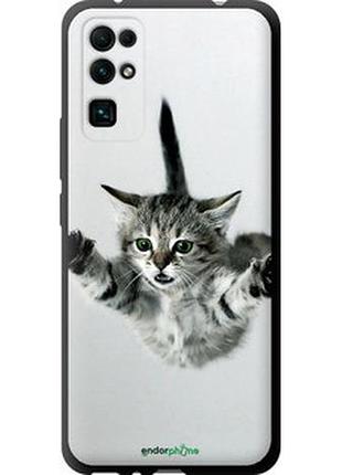 Чехол на huawei honor 30 летящий котёнок "2322b-1921-2448"