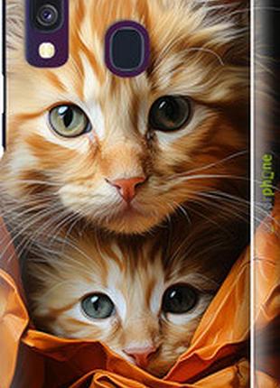 Чехол на samsung galaxy a40 2019 a405f котики 2 "5664m-1672-2448"