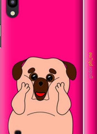 Чехол на samsung galaxy m10 весёлый мопс "4908m-1661-2448"