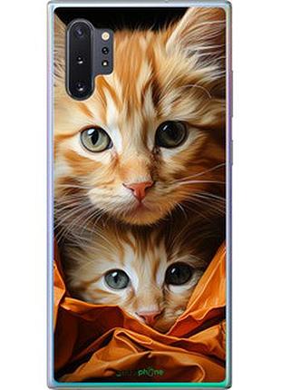 Чехол на samsung galaxy note 10 plus котики 2 "5664u-1756-2448"
