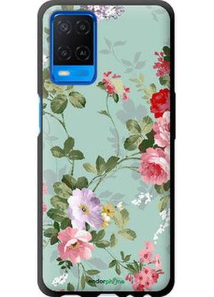Чехол на oppo a54 цветочные обои 2 "862b-2306-2448"