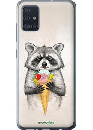 Чехол на samsung galaxy a51 2020 a515f енотик с мороженым "4602u-1827-2448"