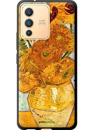 Чехол на vivo v23 винсент ван гог. подсолнухи "162b-2642-2448"