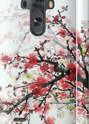 Чехол на lg g3 d855 цветущий куст "831m-47-2448"