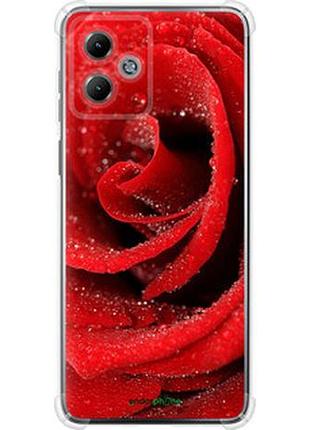 Чехол на motorola moto g14 красная роза "529sp-3197-2448"