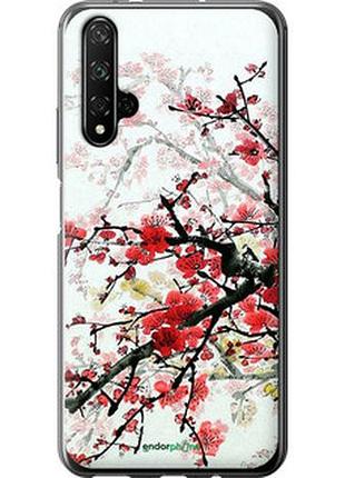 Чехол на huawei honor 20 цветущий куст "831u-1697-2448"