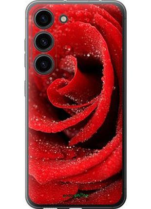 Чехол на samsung galaxy s23 красная роза "529u-2907-2448"