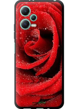 Чехол на xiaomi redmi note 12 5g красная роза "529b-2934-2448"