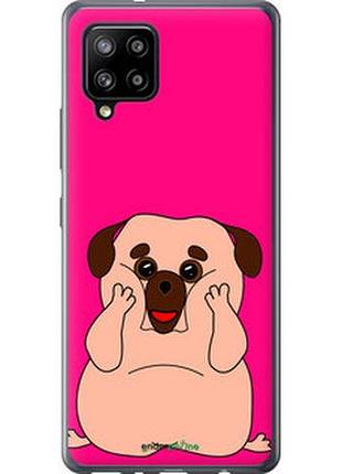 Чехол на samsung galaxy a42 a426b весёлый мопс "4908u-2098-2448"