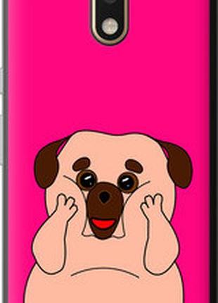 Чохол на motorola moto g4 веселий мопс "4908t-511-2448"
