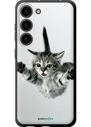 Чехол на samsung galaxy s23 летящий котёнок "2322b-2907-2448"