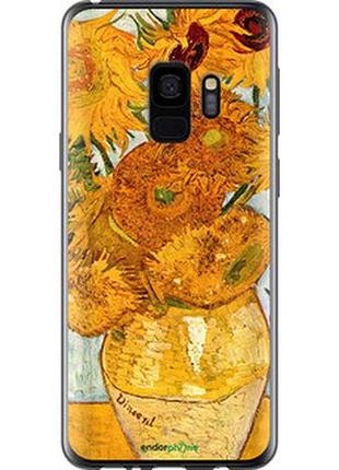 Чехол на samsung galaxy s9 винсент ван гог. подсолнухи "162u-1355-2448"