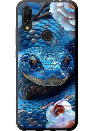 Чехол на xiaomi redmi 7 blue snake "6079b-1669-2448"