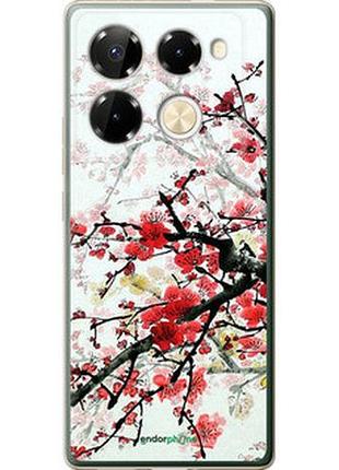 Чехол на infinix note 40 pro+ 5g цветущий куст "831u-3801-2448"