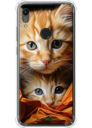 Чехол на huawei honor 8a котики 2 "5664sp-1635-2448"