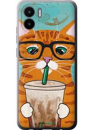 Чехол на xiaomi redmi a1 зеленоглазый кот в очках "4054u-2768-2448"